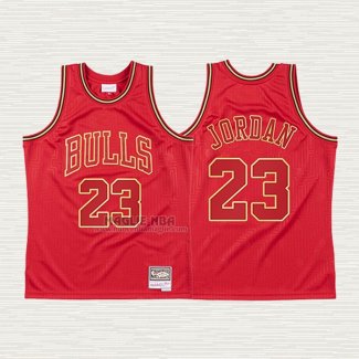 Maglia Michael Jordan NO 23 Chicago Bulls Throwback Chinese New Year 2020 Rosso