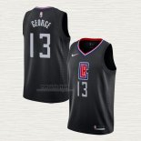 Maglia Paul George NO 13 Los Angeles Clippers Statement 2019-20 Nero
