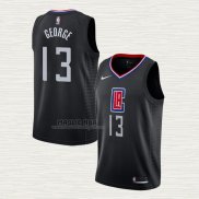Maglia Paul George NO 13 Los Angeles Clippers Statement 2019-20 Nero
