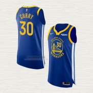 Maglia Stephen Curry NO 30 Golden State Warriors Icon Autentico Blu