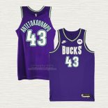Maglia Thanasis Antetokounmpo NO 43 Milwaukee Bucks Classic 2022-23 Viola
