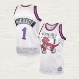 Maglia Tracy McGrady NO 1 Toronto Raptors Mitchell & Ness 1998-99 Bianco
