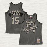 Maglia Vince Carter NO 15 Toronto Raptors Mitchell & Ness 1994-95 Grigio