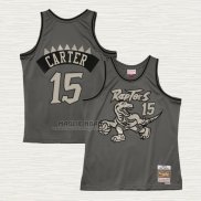 Maglia Vince Carter NO 15 Toronto Raptors Mitchell & Ness 1994-95 Grigio