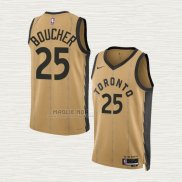 Maglia Chris Boucher NO 25 Toronto Raptors Citta 2023-24 Or