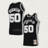 Maglia David Robinson NO 50 San Antonio Spurs Mitchell & Ness 1998-99 Nero