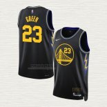 Maglia Draymond Green NO 23 Golden State Warriors Citta 2021-22 Nero