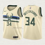 Maglia Giannis Antetokounmpo NO 34 Bambino Milwaukee Bucks Citta Crema