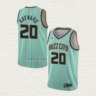 Maglia Gordon Hayward NO 20 Charlotte Hornets Citta 2020-21 Verde