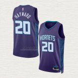 Maglia Gordon Hayward NO 20 Charlotte Hornets Statement 2022-23 Viola