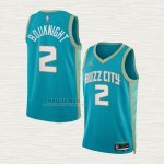 Maglia James Bouknight NO 2 Charlotte Hornets Citta 2023-24 Verde