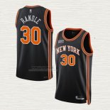 Maglia Julius Randl NO 30 New York Knicks Citta 2021-22 Nero