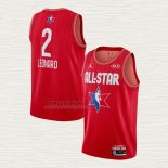 Maglia Kawhi Leonard NO 2 Los Angeles Clippers All Star 2020 Rosso