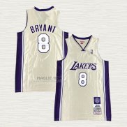 Maglia Kobe Bryant NO 8 Los Angeles Lakers Hardwood Classics Hall Of Fame 2020 Or