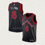 Maglia Malachi Flynn NO 8 Toronto Raptors Statement 2020-21 Nero