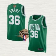Maglia Marcus Smart NO 36 Boston Celtics Icon 2022 NBA Finals Verde
