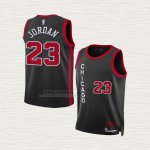 Maglia Michael Jordan NO 23 Bambino Chicago Bulls Citta 2023-24 Nero