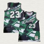 Maglia Michael Jordan NO 23 Chicago Bulls Mitchell & Ness Verde