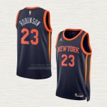 Maglia Mitchell Robinson NO 23 New York Knicks Statement 2022-23 Nero