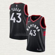 Maglia Pascal Siakam NO 43 Toronto Raptors Statement 2018 Nero