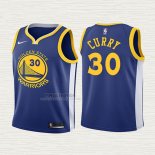 Maglia Stephen Curry NO 30 Bambino Golden State Warriors 2017-18 Blu