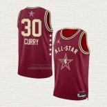 Maglia Stephen Curry NO 30 Golden State Warriors All Star 2024 Rosso