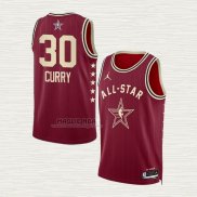 Maglia Stephen Curry NO 30 Golden State Warriors All Star 2024 Rosso