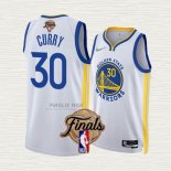Maglia Stephen Curry NO 30 Golden State Warriors Association 2022 NBA Finals Bianco