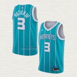 Maglia Terry Rozier III NO 3 Charlotte Hornets Icon 2020-21 Verde
