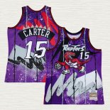 Maglia Vince Carter NO 15 Toronto Raptors Mitchell & Ness 1998-99 Viola