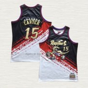 Maglia Vince Carter NO 15 Toronto Raptors Mitchell & Ness Nero Rosso