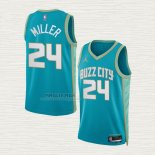 Maglia Brandon Miller NO 24 Charlotte Hornets Citta 2023-24 Verde