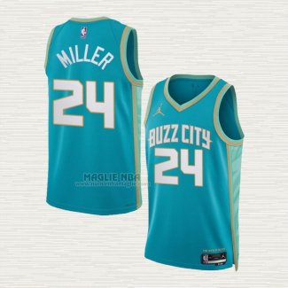 Maglia Brandon Miller NO 24 Charlotte Hornets Citta 2023-24 Verde
