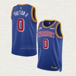 Maglia Gary Payton II NO 0 Golden State Warriors 75th Anniversary Blu