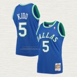 Maglia Jason Kidd NO 5 Dallas Mavericks Mitchell & Ness 1994-95 Blu