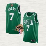 Maglia Jaylen Brown NO 7 Boston Celtics Icon 2022 NBA Finals Verde