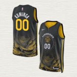 Maglia Jonathan Kuminga NO 00 Golden State Warriors Citta 2022-23 Nero