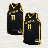 Maglia Klay Thompson NO 11 Bambino Golden State Warriors Citta 2023-24 Nero