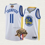 Maglia Klay Thompson NO 11 Golden State Warriors Association 2022 NBA Finals Bianco