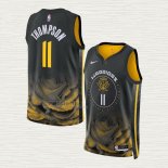 Maglia Klay Thompson NO 11 Golden State Warriors Citta 2022-23 Nero