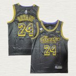 Maglia Kobe Bryant NO 24 Los Angeles Lakers Crenshaw Black Mamba Nero
