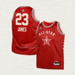 Maglia LeBron James NO 23 Bambino Los Angeles Lakers All Star 2024 Rosso