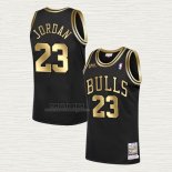 Maglia Michael Jordan NO 23 Chicago Bulls Throwback 1998 NBA Fianls Nero
