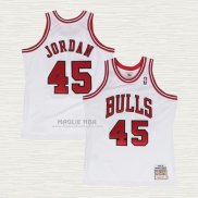 Maglia Michael Jordan NO 45 Chicago Bulls Mitchell & Ness 1994-95 Bianco