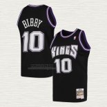 Maglia Mike Bibby NO 10 Sacramento Kings Mitchell & Ness 2001-02 Nero