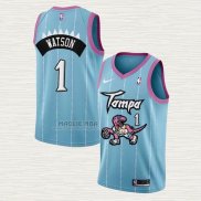 Maglia Paul Watson NO 1 Toronto Raptors Citta 2020-21 Rosa Blu