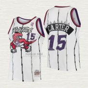 Maglia Vince Carter NO 15 Bambino Toronto Raptors Mitchell & Ness 1998-99 Bianco