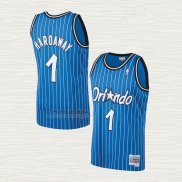 Maglia Anfernee Hardaway NO 1 Orlando Magic Mitchell & Ness 1994-95 Blu