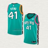 Maglia Gorgui Dieng NO 41 San Antonio Spurs Citta 2022-23 Verde