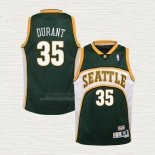 Maglia Kevin Durant NO 35 Bambino Seattle SuperSonics Mitchell & Ness 2007-08 Verde